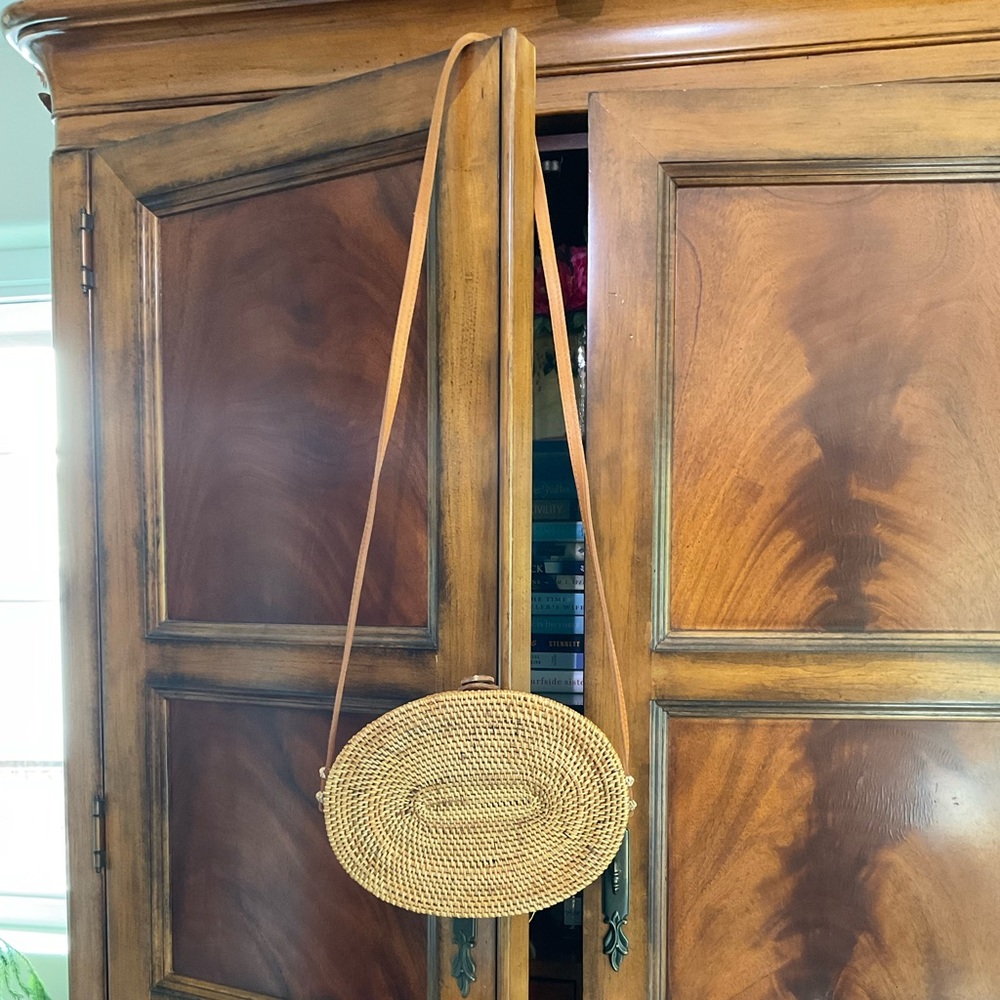 Amerii Ata Wicker Crossbody Bag